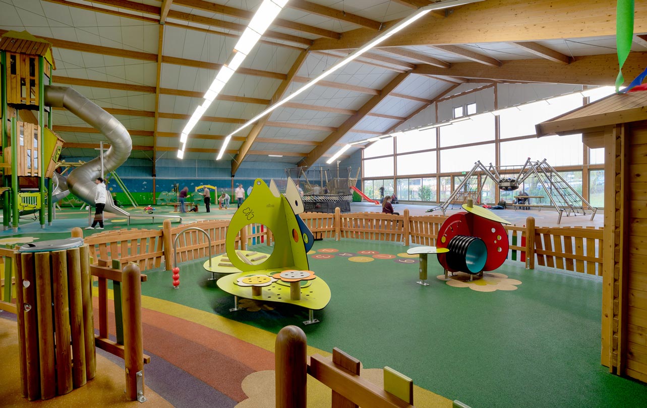 Indoor Spiellandschaft im Sonnenhügel in der Rhön.