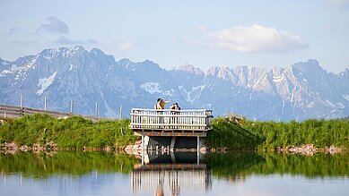 Umliegende wundervolle See Landschaft des Familienhotels Das Hopfgarten in Tirol.