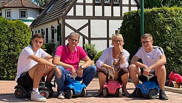 Die Gastgeberfamilie im Borchards Rookhus.