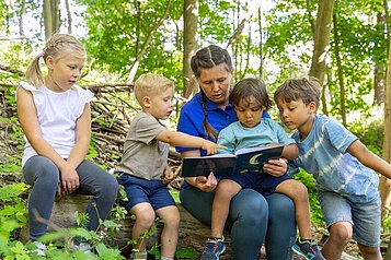 Kinderbetreuung in der Natur im Familienhotel Family Club Harz