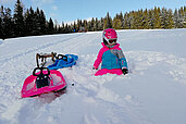 Familienfreundliches Skigebiet in unmittelbarer Nähe zum Familienhotel Der Ponyhof in der Steiermark.