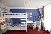 Das perfekte Doppelstockbett für Kinder im Familienappartement im Borchard's Rookhus