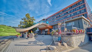 Hotelansicht des Familienhotels Feldberger Hof im Sommer