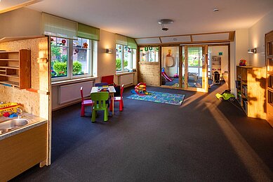 Happy-Club mit vielen Spielsachen im Familienhotel Ottonenhof.