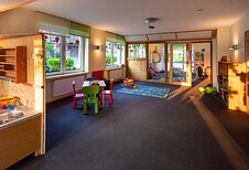 Happy-Club mit vielen Spielsachen im Familienhotel Ottonenhof.