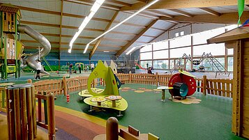 Indoor Spiellandschaft im Sonnenhügel in der Rhön.