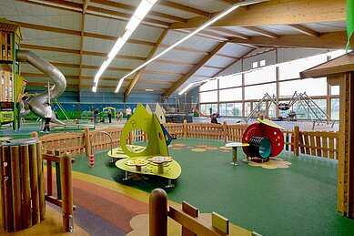 Indoor Spiellandschaft im Sonnenhügel in der Rhön.