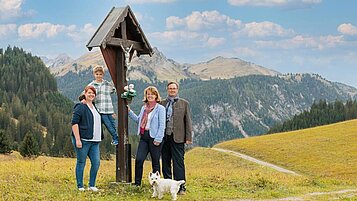 Gastgeberfamilie vom Familienhotel Kaiserhof an der Zugspitze.