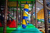 Der Bobos Funpark mit unzähligen Spielmöglichkeiten für Kinder im Familienhotel Kolping Hotel Spa & Family Resort in Ungarn.