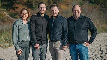 Gastgeber und Gastgeberin im Familienhotel Strandkind an der Ostsee