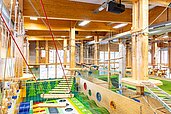 Große Indoor-Kinderspielwelt im Familienhotel Feldberger Hof.